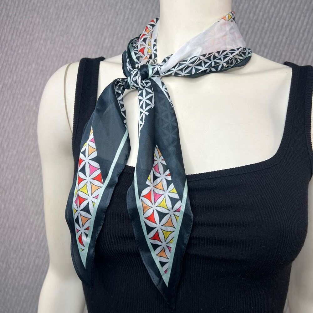 Giani Bernini Butterfly Mod Geo-Print Kite Scarf Multicolor Diamond Money Capsul